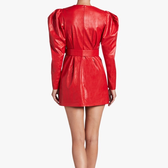Ronny kobo giulia vegan leather red long sleeve - Picture 3 of 7